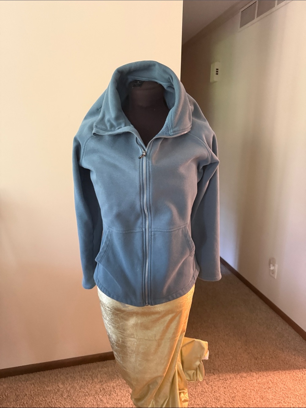 Skechers Light Blue Full-Zip Teddy Jacket for Women